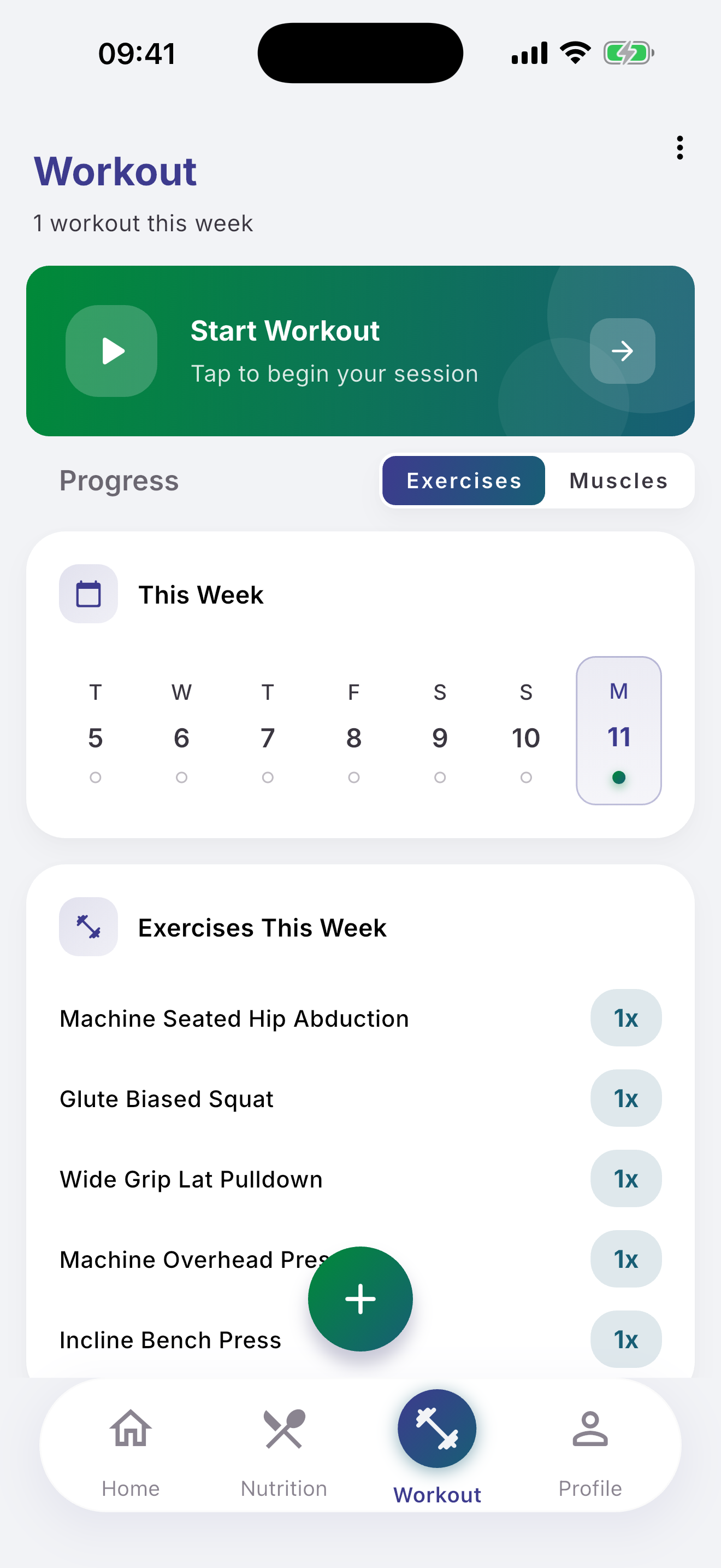 Workout overview